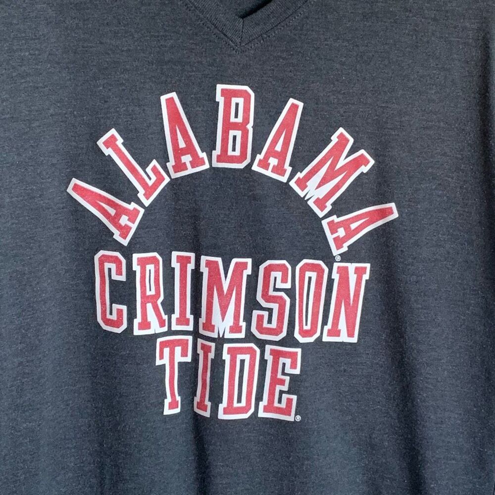 Nike Womens Alabama Crimson Tide Top Size L V-Neck T Shirt Sporty Collegiate Fan - Picture 5 of 13